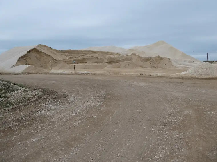 Sand and gravel quarry