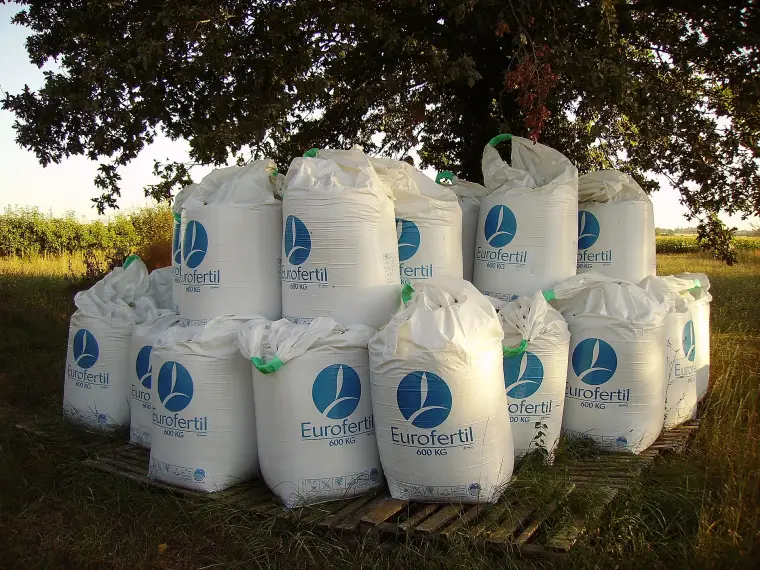 FIBC bulk bags filled with fertiliser