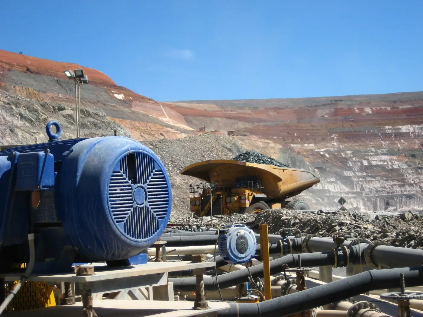 Open-pit mine haul road